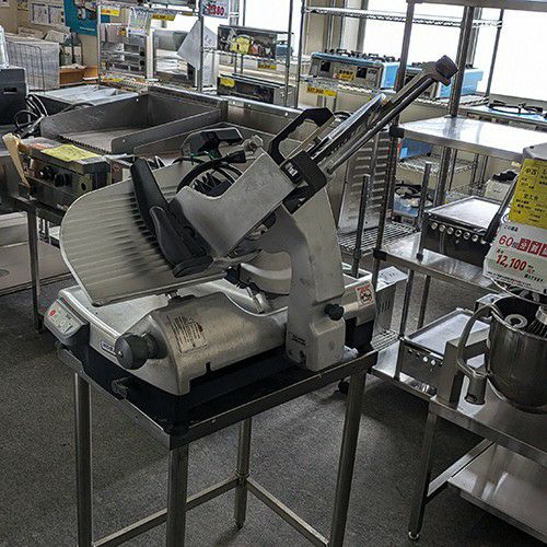 業界最長1年保証】【中古】一枚切スライサー ハクラ精機 AT700L 幅790