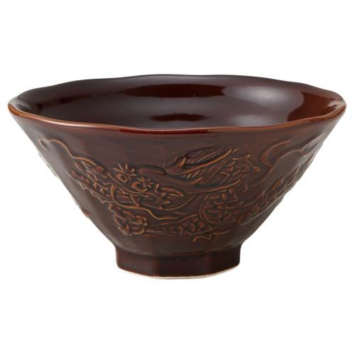 01770495 アメ釉 龍神丼 19×9.7cm 容量:1160cc