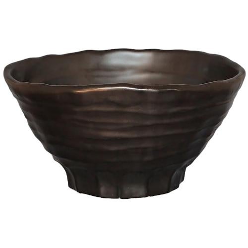 01880517 黒マット 三ッ押6.5丼 19.8×19×10cm 容量:1250cc