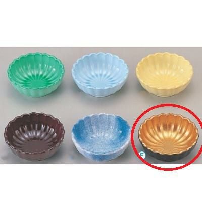 珍味 2.6寸菊型鉢金雅 高さ32 直径:80