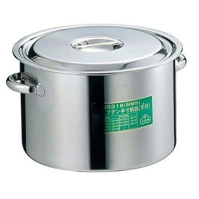 EBM モリブデン 半寸胴鍋(目盛付)30cm 手付