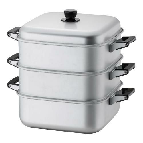 アルマイト角型蒸器 33cm 二重