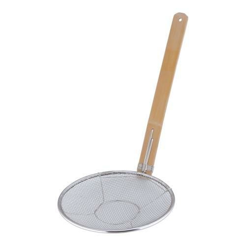 18-8竹柄そば揚 立柄 24cm