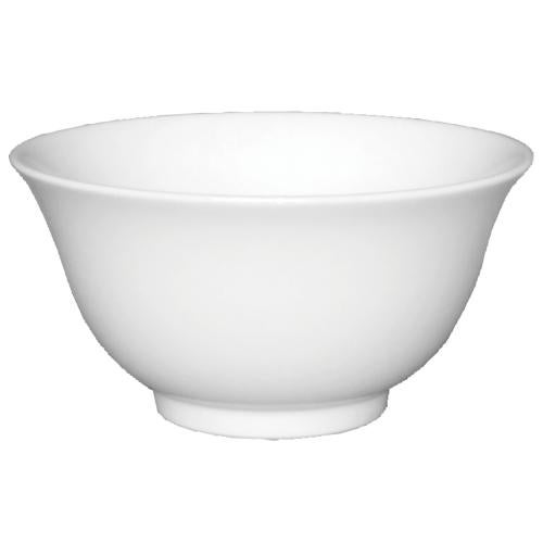 00000596 白 6寸反深口丼 18.5×9.6cm