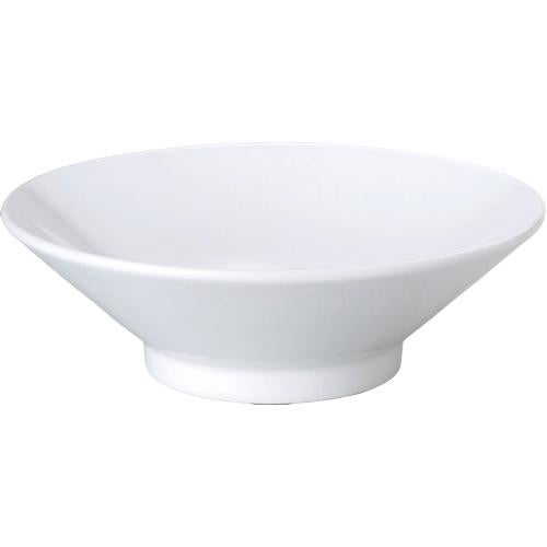 00000917 白 切立高台23cm浅丼 23.5×6.3cm 容量:1000cc