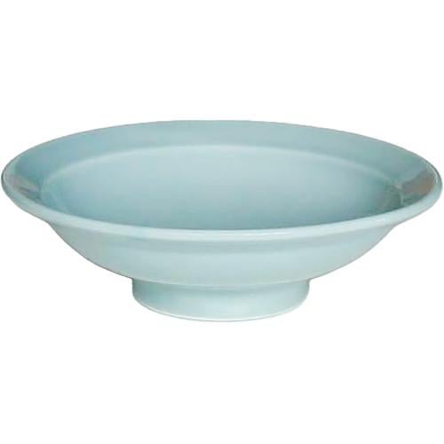 00020228 丸7寸高台皿(カネスズ) 21.2×5.7cm