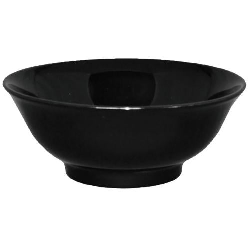 00400059 黒釉 丸反7寸丼 20.8×8.3cm