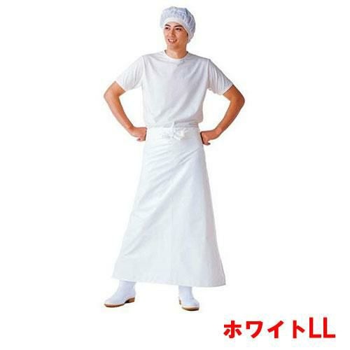 マイティクロス エプロン 腰下タイプE1002 ホワイトLL