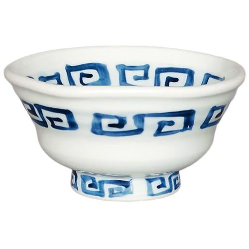 01440834 染付雷門 4.5丼 13.7×7.2cm 容量:400cc
