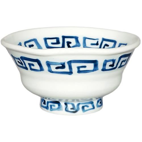 01440836 染付雷門 5.5丼 16.6×8.3cm 容量:700cc