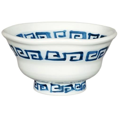 01440837 染付雷門 6寸丼 18×9.2cm 容量:1000cc