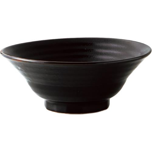 01580490 柚子黒天目 六兵衛8寸丼 25×9.4cm 容量:1900cc
