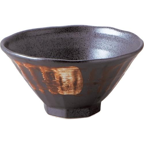 01600451 黒結晶 八角7寸丼 22×11.4cm 容量:1700cc