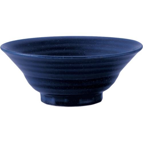 01630456 紺斑点 六兵衛7寸丼 22.5×8.8cm 容量:1450cc