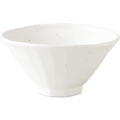 01740450 白玉粉引 八角6.3丼 19×9.7cm 容量:1160cc