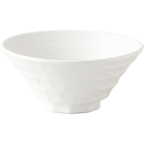 01740454 白玉粉引 鳴門6.5反丼 20×8.9cm 容量:1100cc