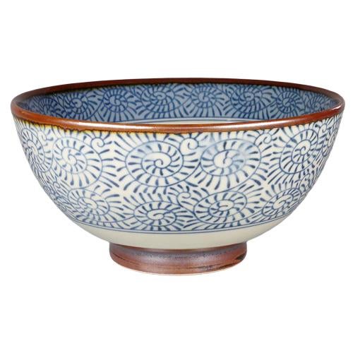 01990157 サビ巻(青) 5寸種丼 15.5×7.5cm 容量:700cc