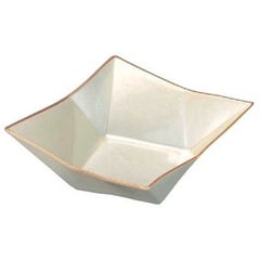 7寸スクウェア鉢クリームアクア天金/樹脂製