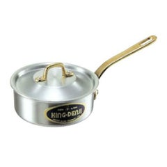 キングデンジ 浅型片手鍋(目盛付)15cm