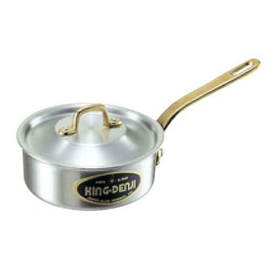 キングデンジ 浅型片手鍋(目盛付)15cm