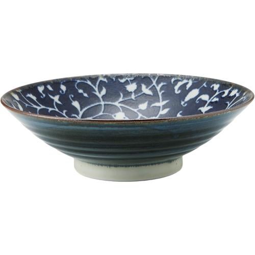 02480375 おふけ花唐草 8寸麺鉢 24.5×7.5cm