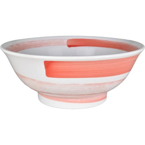 02630059 撥水 赤刷毛 丸反7寸丼(RF) 20.8×8.3cm 容量:1310cc