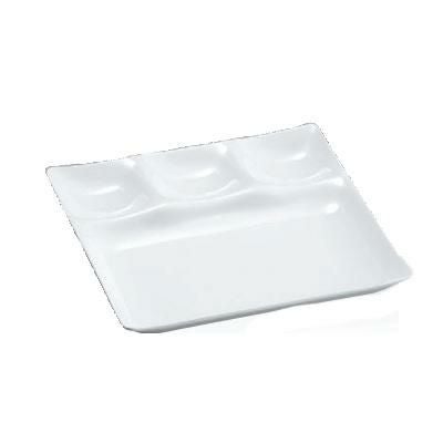 プレート スリーコンビプレート陶磁器調白 SH塗