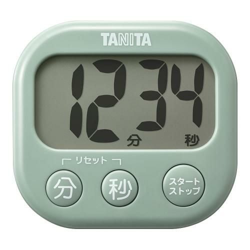 タニタ 抗菌でか見えタイマー TD429 GR セージグリーン