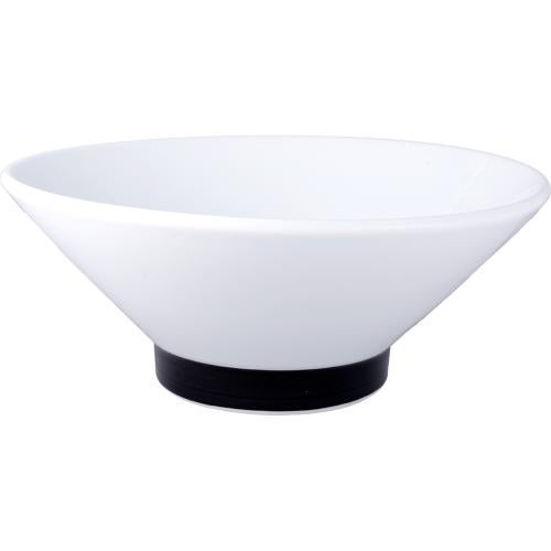 03800935 浜線黒 切立高台 22cm丼 イングレーズ 21.8×9cm