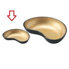 盛鉢 5寸浮雲小鉢色紙金箔(裏黒塗)