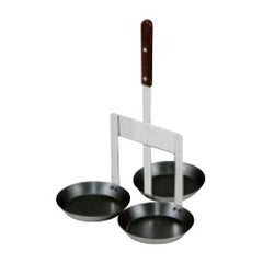 EBM ステンレス らくらくカキ揚(フッ素コート)3連