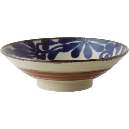 03931305 琉球ルリ唐草 9寸麺鉢 27×6.2cm