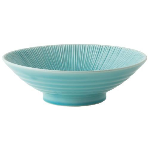 04291327 トルコ青磁 千段8寸麺鉢 24.5×7.5cm
