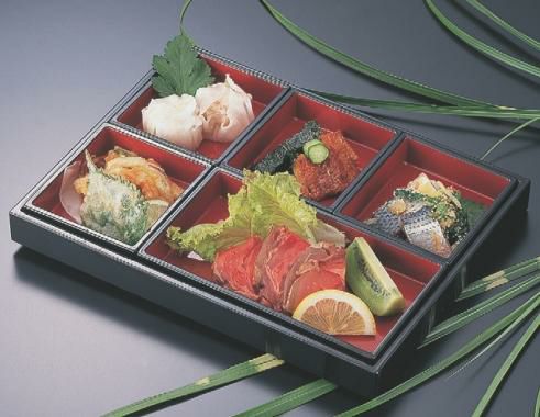 盛皿 切溜盛器黒内朱10cm切溜皿黒内朱