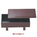 盛器 足付ヘギ目盛器溜内黒(蓋のみ)