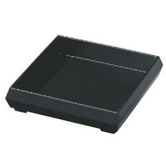 盛器 6寸角ダイヤ盛器黒 P.T塗