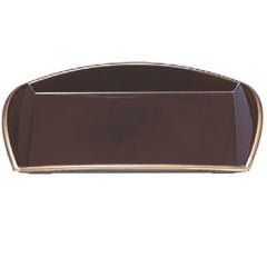 盛皿 (大)長手四季皿溜天金