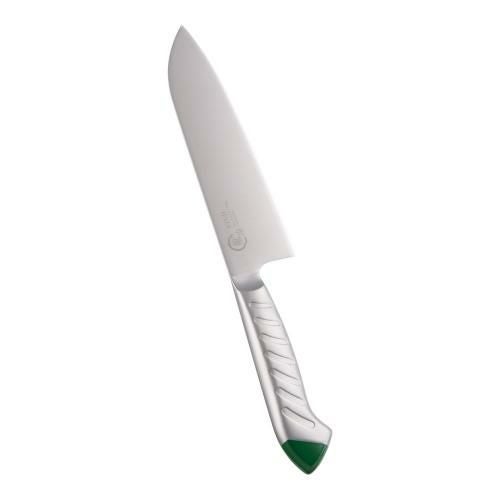 龍治 ステンカラー 三徳 17cm グリーン