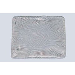 盛器 6寸角透かし盛器用ガラス皿雪波