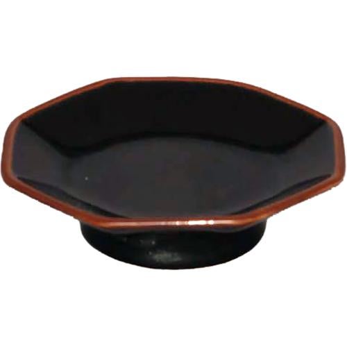 00030040 八角4.5高台皿 13.2×3.7cm