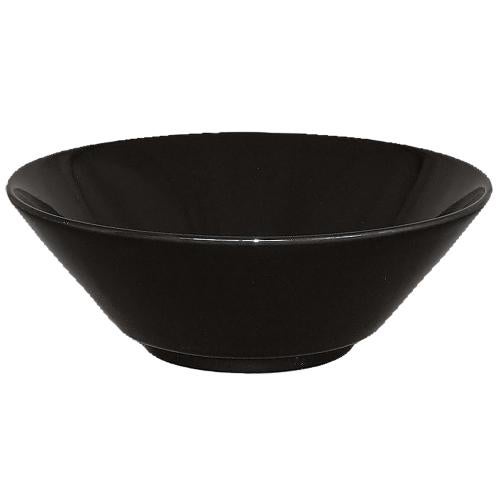 00400065 黒釉 切立6.3丼 19.5×6.9cm