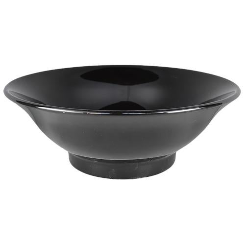 00400995 黒釉 新型反7寸丼 21.8×7.8cm 容量:1100cc