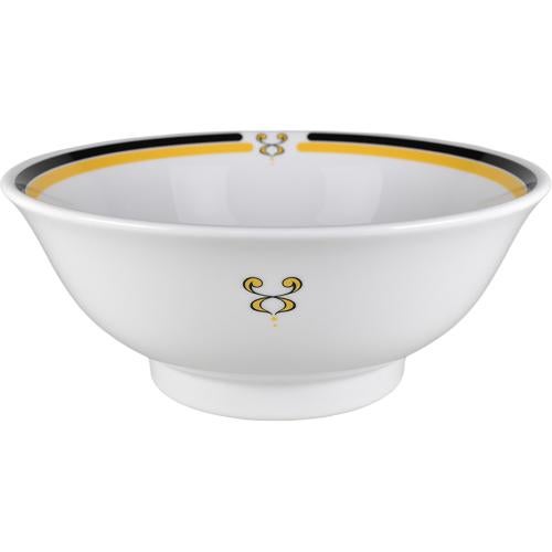 00800059 リムライン(黄) 丸反7寸丼 20.8×8.3cm 容量:1310cc