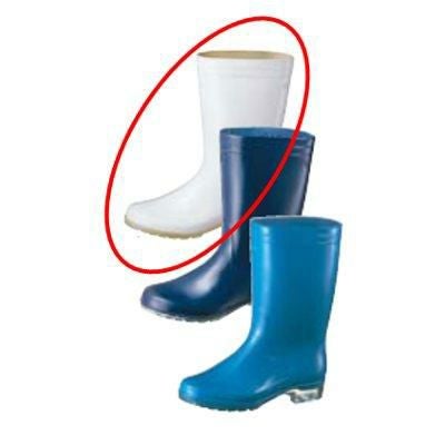 アキレス 長靴 タフテックホワイト62 透明底 26.5cm 白