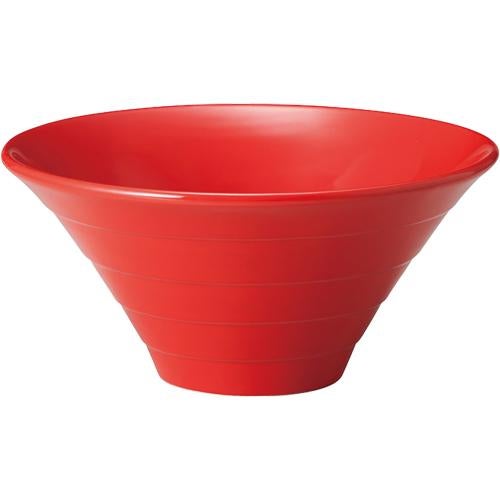 01051314 赤 7寸薄筋朝顔丼 21.3×10cm 容量:1300cc