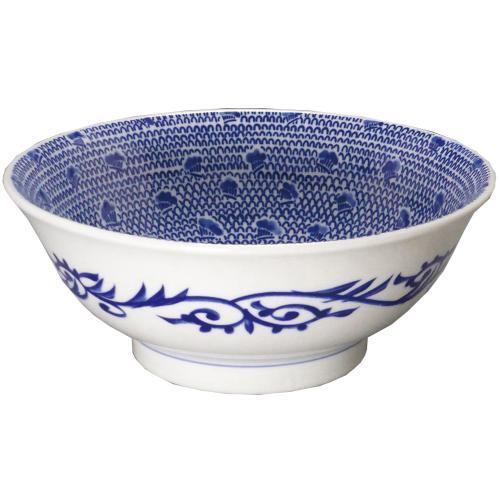 01390059 古代波 丸反7寸丼 20.8×8.3cm