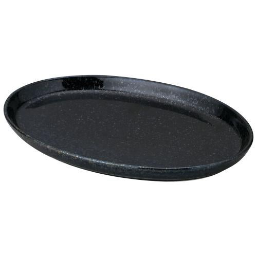01591300 黒御影 21cmプラター 21.3×13.8×2.3cm