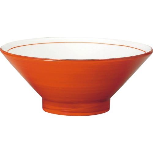 01840936 朱巻 切立高台20cm丼 19.8×8cm 容量:990cc