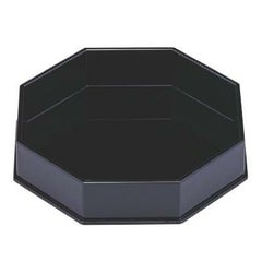盛器 八角盛器黒