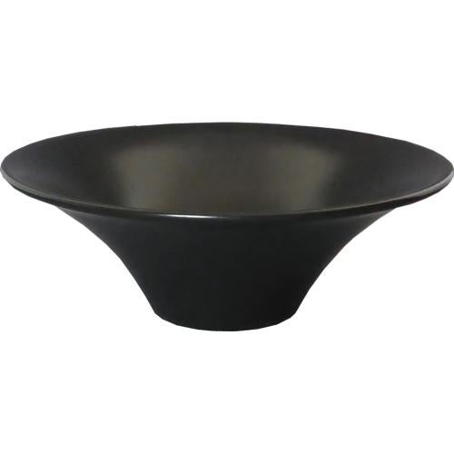 01880619 黒マット 24cm富士形ボール 24.2×8.8cm
